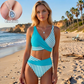 🔥 S–3XL 👙 Costum de baie din două piese, cu blocuri de culoare și dungi 🌊🏖️