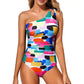🔥 S-2XL 👙 Női Egyvállas Egyrészes Fürdőruha 🏖️