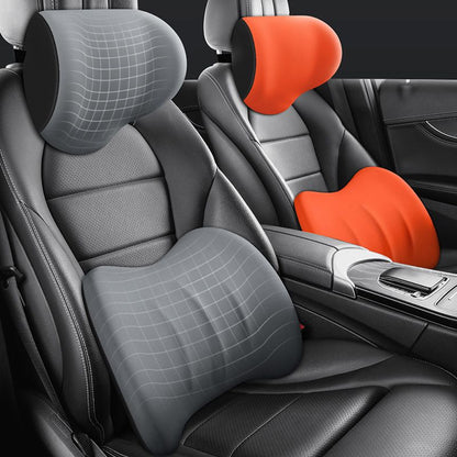 🚗 Ergonomikus autós ülés fejtámla és deréktámasz párna – ☁️ Kifinomult gerincvédelem és zökkenőmentes utazási élmény 🛋️✨