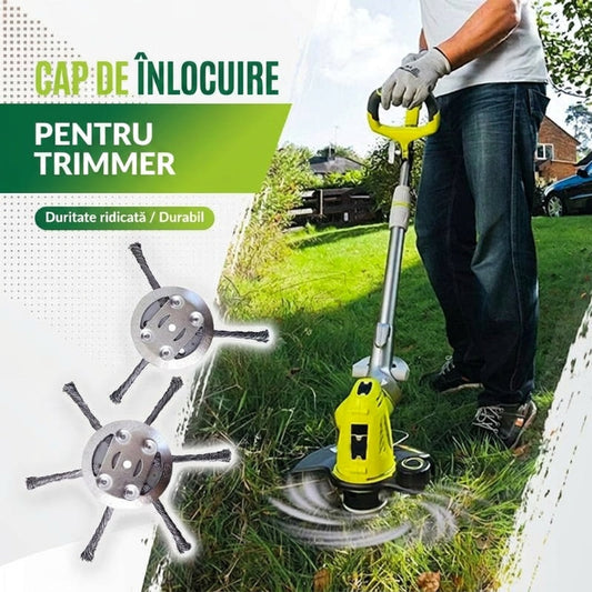 ⚙️ Cap de tăiere înlocuibil pentru mașina de tuns iarba / mașina de tuns iarbă – cap de tăiere din oțel pentru tunsul ierbii (150 mm/5 mm)