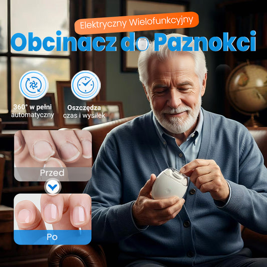 💅 Uniwersalny Automatyczny Pilnik do Paznokci dla Dorosłych i Dzieci