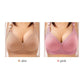 💕 Sutien confortabil fără sârmă, pentru mărimi mari – din nailon-spandex fără cusături, care nu se deformează și este respirabil 👙