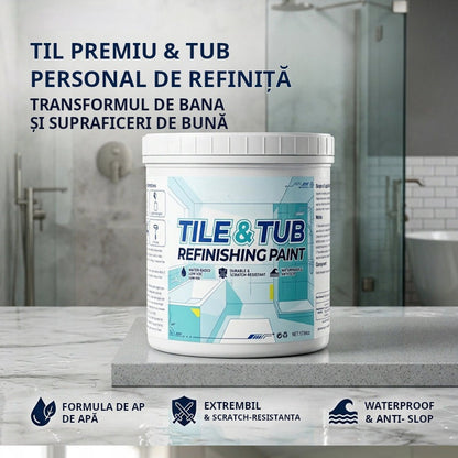 🛁✨Set premium de vopsele pentru renovarea plăcilor ceramice și a căzilor de baie