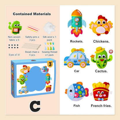 【✨Ręcznie robione DIY】🧸Zestaw do samodzielnego szycia dla dzieci