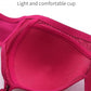 💕 Sutien confortabil fără sârmă, pentru mărimi mari – din nailon-spandex fără cusături, care nu se deformează și este respirabil 👙