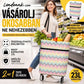 🛍️✨ Átalakítható bevásárlótáska – elrejti a kerekeket, 20 kg-ot bír, cipzárral bővíthető!