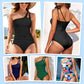 🔥 S-2XL 👙 Női Egyvállas Egyrészes Fürdőruha 🏖️