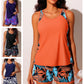 👗 🌊 Costum de baie cu imprimeu, set din două piese