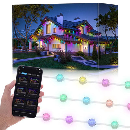 🎊Karácsonyi akció🎊Intelligens RGB kültéri fényfüzérek