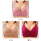 💕 Sutien confortabil fără sârmă, pentru mărimi mari – din nailon-spandex fără cusături, care nu se deformează și este respirabil 👙