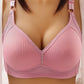 💕 Sutien confortabil fără sârmă, pentru mărimi mari – din nailon-spandex fără cusături, care nu se deformează și este respirabil 👙