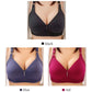 💕 Sutien confortabil fără sârmă, pentru mărimi mari – din nailon-spandex fără cusături, care nu se deformează și este respirabil 👙