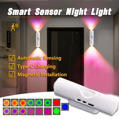 🎁Újratölthető, intelligens LED-es mozgásérzékelős hangulatvilágítás
