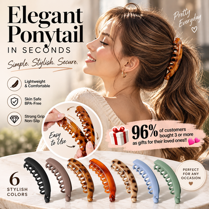 🥳AKCIÓ🥳💞Több mint 50 000 eladva! Banán alakú hajcsatok – már 6,99 fonttól! Csúszásmentesek, könnyen nyithatók és 6 színben kaphatók. Elegáns lófarok – szerezd be a tiédet!