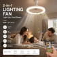 💡🌀LED VENTILÁTOR TÁVIRÁNYÍTÓVAL – CSENDES, 3 SZÍN, 3 SEBESSÉG