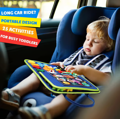 🎓 Montessori Edukacyjna Tablica Zabaw Busy Board – Rozwijaj praktyczne umiejętności dzieci i zdolności logicznego myślenia.