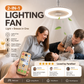💡🌀LED VENTILÁTOR TÁVIRÁNYÍTÓVAL – CSENDES, 3 SZÍN, 3 SEBESSÉG