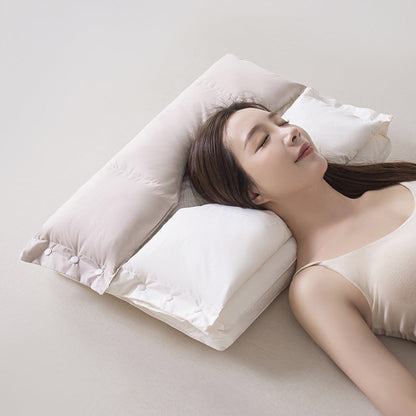 🛌😴Kétzónás ergonómikus alvópárna | Leválasztható rétegek az ideális magasság beállításához