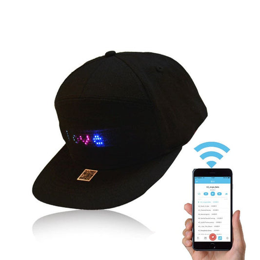 Czapka z wyświetlaczem LED