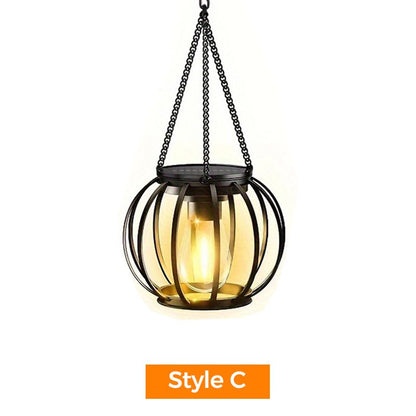 💡Retro metalowe lampiony solarne
