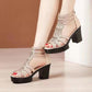 【EU 35-40】👠Damskie antypoślizgowe sandały z odkrytymi palcami