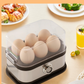 🎉 Többfunkciós tojásfőző átlátszó fedéllel – egyszerű és kényelmes főzés 🥚✨