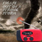 🔋 Wielofunkcyjne przenośne radio awaryjne zasilane energią słoneczną ☀️📻⚡