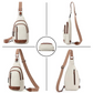 Stylowa damska skórzana torba crossbody o dużej pojemności