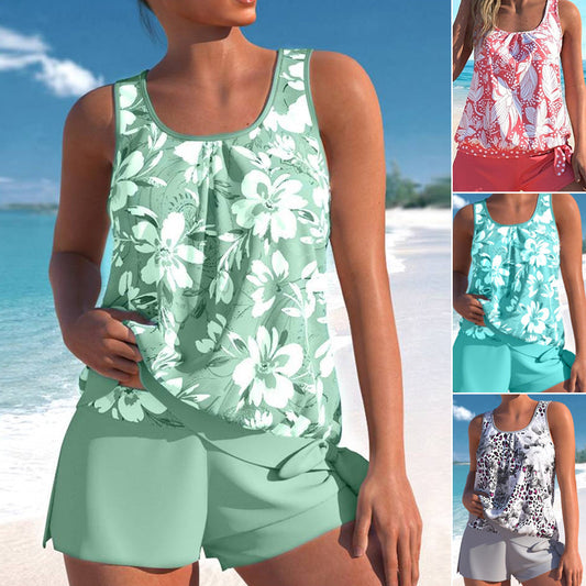 🏖️Costum de baie pentru femei din două piese cu imprimeu