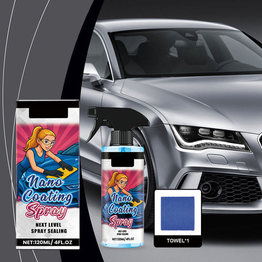 🚗 KUP 2, OTRZYMAJ 1 GRATIS! ✨ Spray do polerowania samochodu + ściereczka z mikrofibry – przywraca połysk i chroni lakier w kilka minut, formuła odporna na zarysowania ☀️