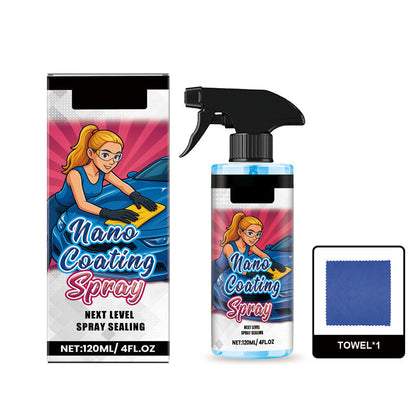 🚗 KUP 2, OTRZYMAJ 1 GRATIS! ✨ Spray do polerowania samochodu + ściereczka z mikrofibry – przywraca połysk i chroni lakier w kilka minut, formuła odporna na zarysowania ☀️