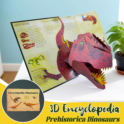 🔥 Gorąca wyprzedaż🦖Encyklopedia prehistoryczna 3D Dinozaury – rozpal w dzieciach pasję do nauki! 📚