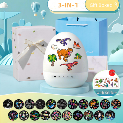 🎵Dziecięcy muzyczny projektor nocnej lampki w kształcie jaja dinozaura