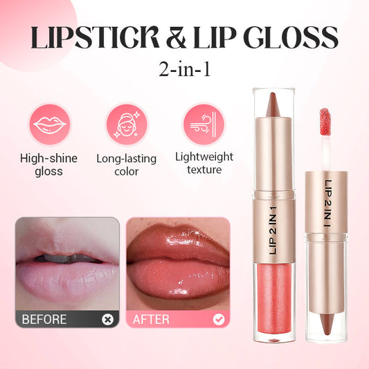 💄Pomadka matowa i błyszczyk 2 w 1