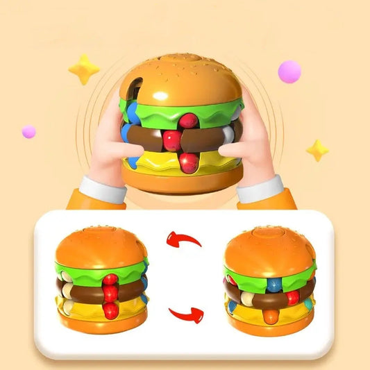 🔥 Gorąca wyprzedaż💥Kostka antystresowa Hamburger & Fries Magic Bean