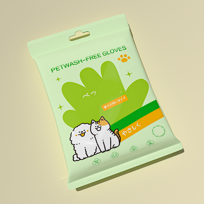 🐈🐕‍🦺Rękawiczki do czyszczenia i dezodoryzacji zwierząt domowych bez spłukiwania🐾