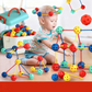 Zestaw 3D geometrycznych patyczków do łączenia dla dzieci
