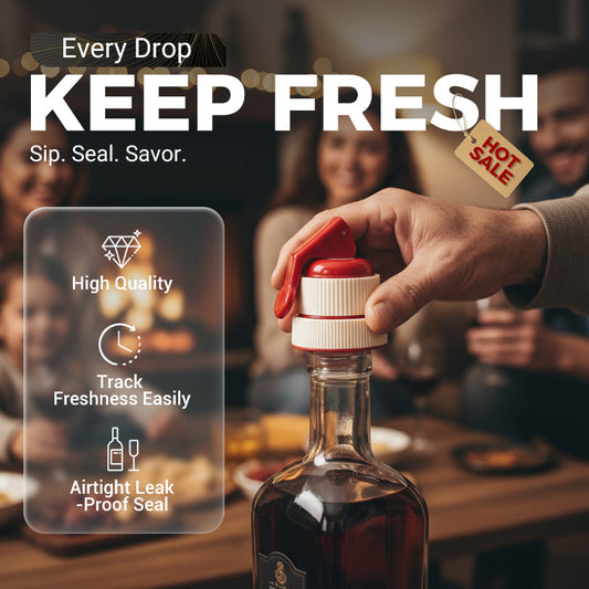 🍷Zatyczka do wina z datownikiem i systemem pompującym