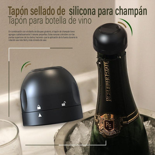 🎄 Silikonowy uszczelniacz do butelek wina/szampana – Idealny świąteczny akcesorium 🥂