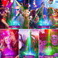 Akumulatorowe i przenośne laserowe oświetlenie imprezowe RGB