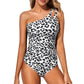 🔥 S-2XL 👙 Női Egyvállas Egyrészes Fürdőruha 🏖️