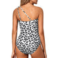 🔥 S-2XL 👙 Női Egyvállas Egyrészes Fürdőruha 🏖️