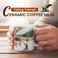 Ceramiczna filiżanka do kawy z motywem wędkarskim