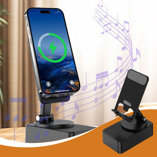 Wielofunkcyjny uchwyt na telefon z głośnikiem Bluetooth i przenośnym powerbankiem
