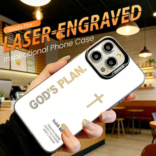 Etui na telefon z grawerunkiem laserowym "Boży plan"