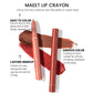 💄 Creion de buze mat – rezistent la apă, rezistență de 8 ore, ascuțitoare încorporată 💋✨