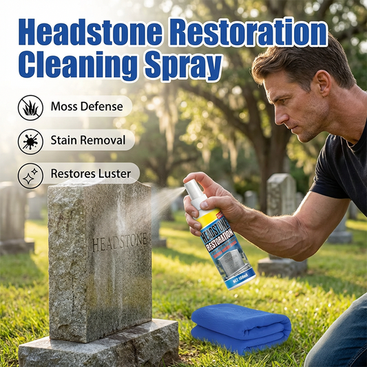 🕊️ Spray de Curățare pentru Pietre funerare – Redă Strălucirea și Respectul Memoriei! ✨