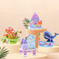 🧩 Építse fel saját 3D világát –🎨 3D papír puzzle építőkészlet (4 darab, ragasztó nélkül) 🏰
