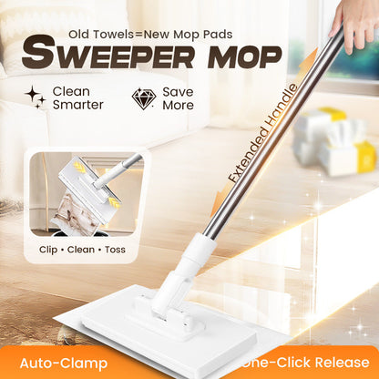 💦🔥 Cumpără 1 și primești 1 gratis🧹Mop de praf de unică folosință cu 4 cârpe reutilizabile