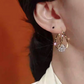 💃✨ Kettős karika fülbevalók csillogó cirkónia gömbökkel – Lemezdesign, ragyogó fény és könnyű súly – Mindennapi elegancia 💎